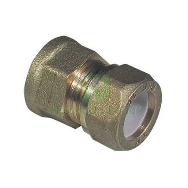 NIPPLE FEMMINA BICONO PER RAME CON OGIVA TEFLON TIEMME 1/2 x 14 — Tubi e raccordi — rif. FERX.DIA311-1202-0414