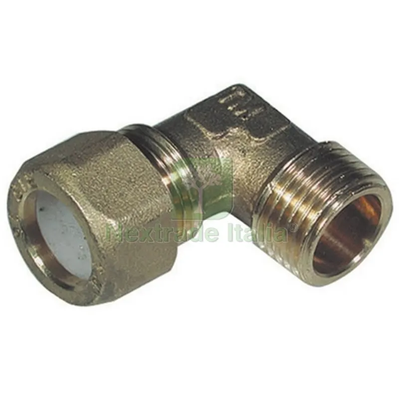 GOMITO MASCHIO PER RAME CON OGIVA TEFLON TIEMME 3/4 x 16 — Tubi e raccordi — rif. FERX.DIA311-1204-0516 GOMITO MASCHIO PER RAME CON OGIVA TEFLON TIEMME 3/4 x 16 — Tubi e raccordi — rif. FERX.DIA311-1204-0516