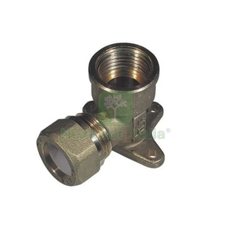 Gomito con Flangia per Rame con Ogiva Teflon Tiemme 1/2 x 14 — Guarnizioni e tenute — rif. FERX.DIA311-1206-0414