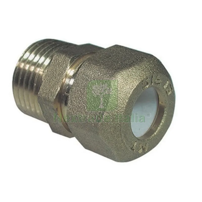 NIPPLE MASCHIO BICONO PER RAME CON OGIVA TEFLON TIEMME 3/4 x 16R — Tubi e raccordi — rif. FERX.DIA311-1250-0516