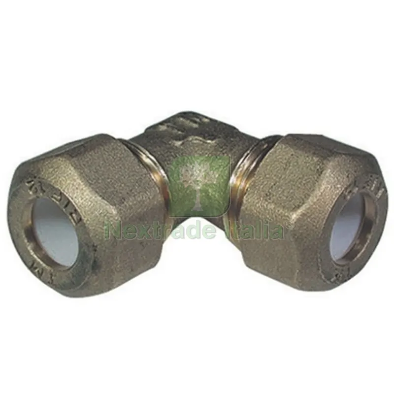 GOMITO DOPPIO PER RAME CON OGIVA TEFLON TIEMME 1/2 x 10R — Tubi e raccordi — rif. FERX.DIA311-1253-0410