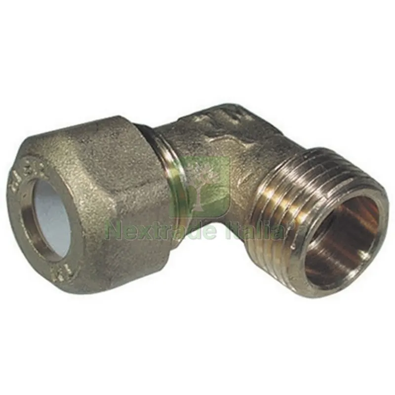 GOMITO MASCHIO PER RAME CON OGIVA TEFLON TIEMME 1/2 x 10R — Tubi e raccordi — rif. FERX.DIA311-1254-0410 GOMITO MASCHIO PER RAME CON OGIVA TEFLON TIEMME 1/2 x 10R — Tubi e raccordi — rif. FERX.DIA311-1254-0410