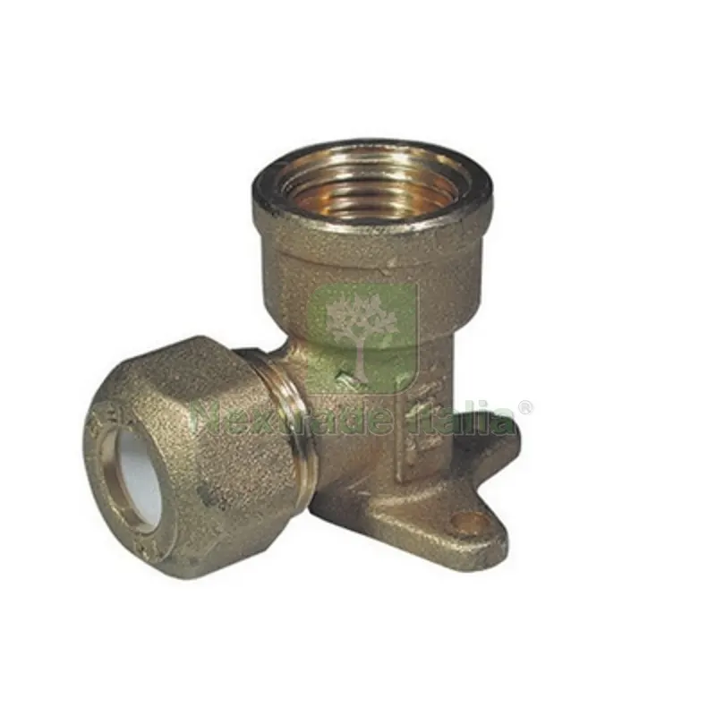 Gomito con Flangia per Rame con Ogiva Teflon Tiemme 1/2 x 12R — Guarnizioni e tenute — rif. FERX.DIA311-1256-0412
