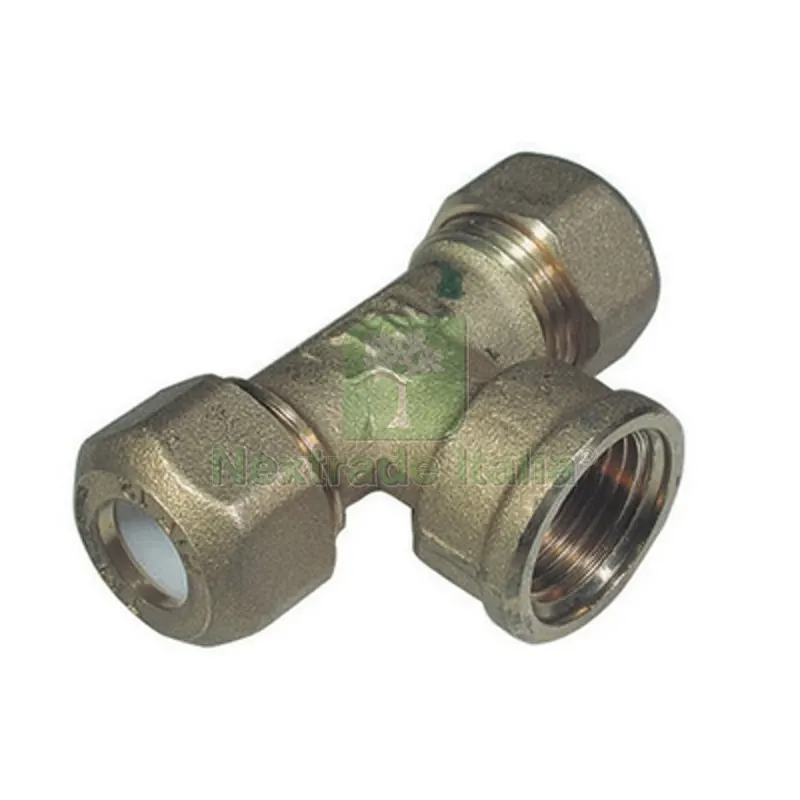 TEE Femmina per Rame con Ogiva Teflon Tiemme 3/4 x 16R — Guarnizioni e tenute — rif. FERX.DIA311-1259-0516