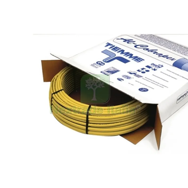 50MT TUBO MULTISTRATO GIALLO NUDO USO GAS TIEMME Diam. 26 x 3 — Tubi e raccordi — rif. FERX.DIA313-0660-26 50MT TUBO MULTISTRATO GIALLO NUDO USO GAS TIEMME Diam. 26 x 3 — Tubi e raccordi — rif. FERX.DIA313-0660-26