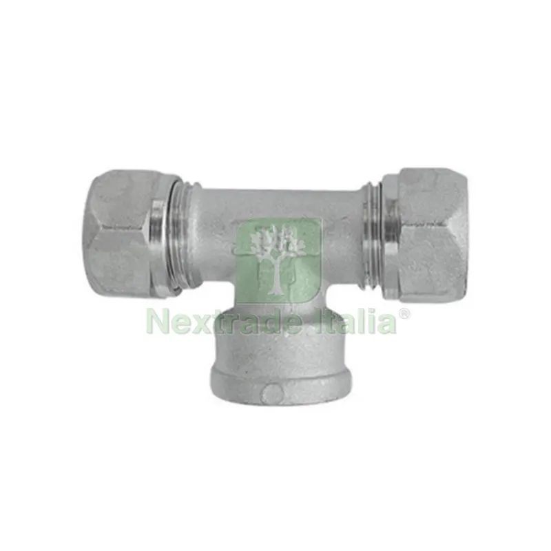5PZ Raccordo a TEE Femmina Tiemme per Multistrato 1/2 x 20 — Raccordi a pressare e multistrato — rif. FERX.DIA313-1609-0420 5PZ Raccordo a TEE Femmina Tiemme per Multistrato 1/2 x 20 — Raccordi a pressare e multistrato — rif. FERX.DIA313-1609-0420