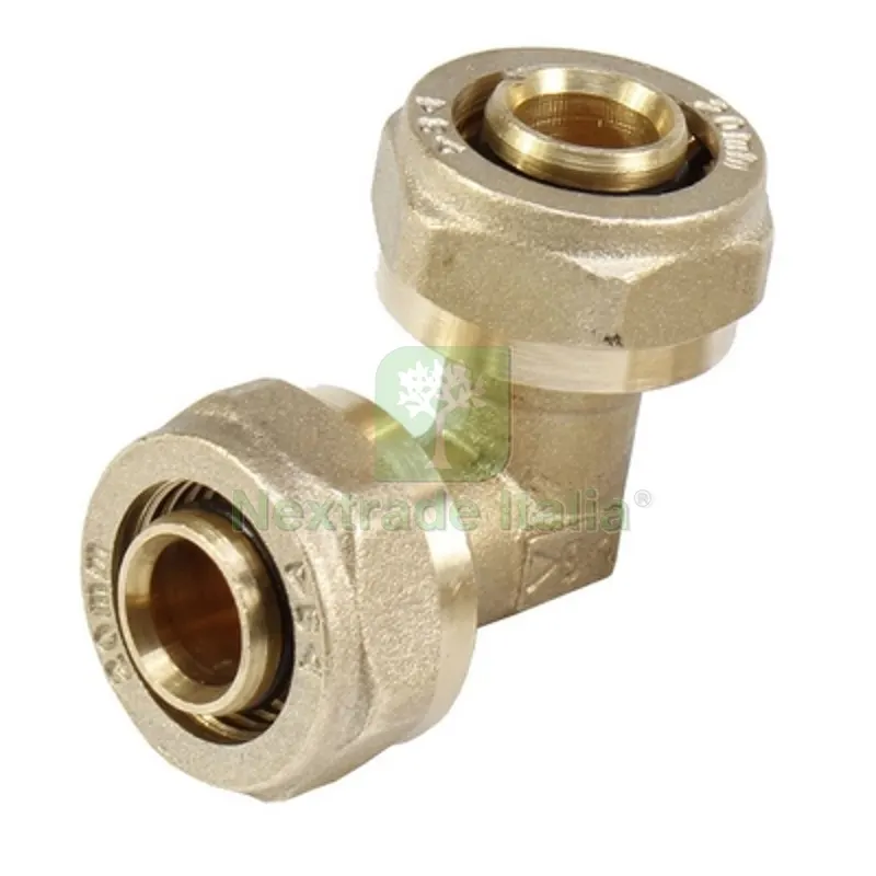 GOMITO A 90° F/F A COMPRESSIONE PER MULTISTRATO Diam. 32 — Raccordi a pressare e multistrato — rif. FERX.DIA313-DC401-32 GOMITO A 90° F/F A COMPRESSIONE PER MULTISTRATO Diam. 32 — Raccordi a pressare e multistrato — rif. FERX.DIA313-DC401-32