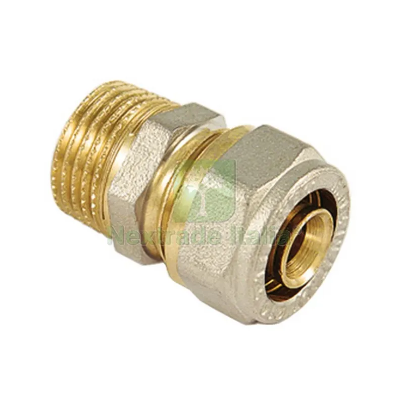 RACCORDO DIRITTO MASCHIO SERIE INS PER MULTISTRATO 3/4 x 16 — Raccordi a pressare e multistrato — rif. FERX.DIA313-IN1600-0516