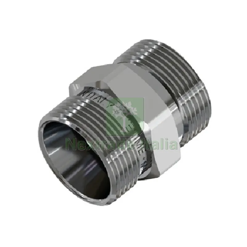 RACCORDO DIRITTO DOPPIO CROMATO 24X19 fil (D.16) — Tubi e raccordi — rif. FERX.DIA313-K1641-2419