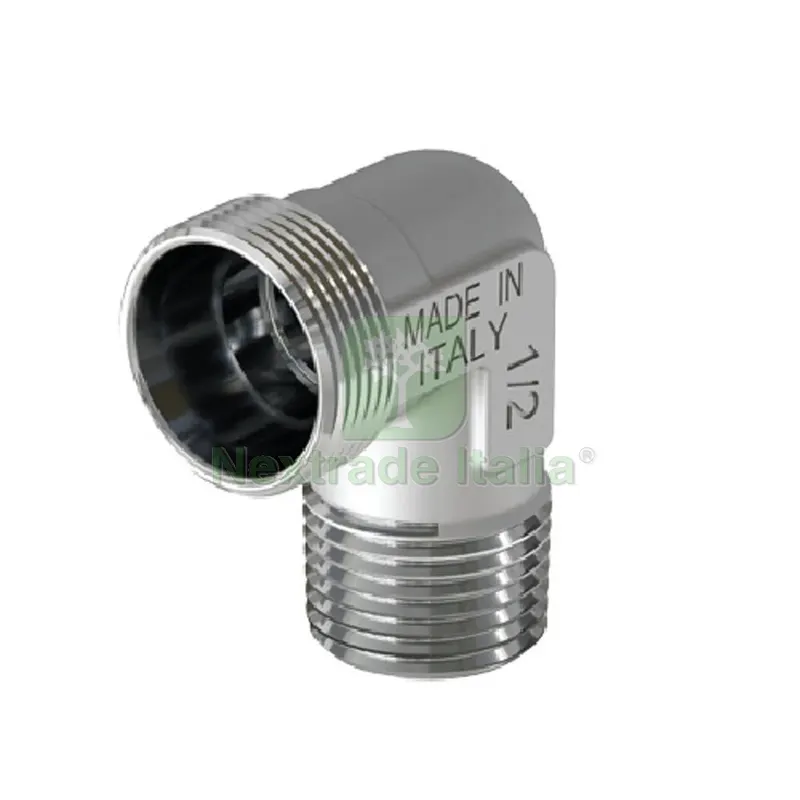 RACCORDO CURVO MASCHIO CROMATO 3/4 - 24X19 fil (D.16) — Tubi e raccordi — rif. FERX.DIA313-K1644-052419 RACCORDO CURVO MASCHIO CROMATO 3/4 - 24X19 fil (D.16) — Tubi e raccordi — rif. FERX.DIA313-K1644-052419