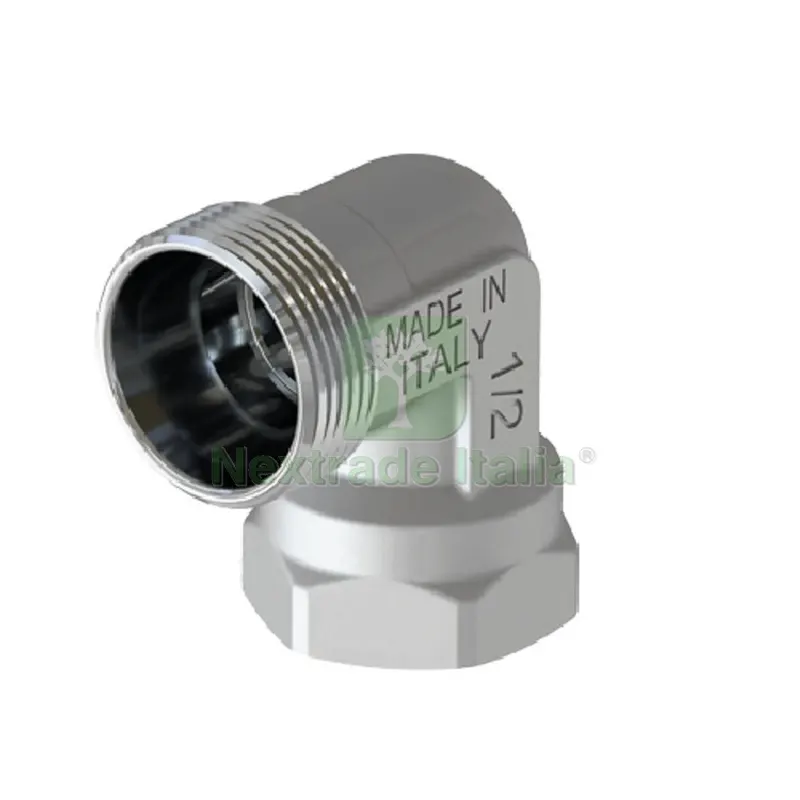 RACCORDO CURVO FEMMINA CROMATO 3/4 - 24X19 fil (D.16) — Tubi e raccordi — rif. FERX.DIA313-K1645-052419 RACCORDO CURVO FEMMINA CROMATO 3/4 - 24X19 fil (D.16) — Tubi e raccordi — rif. FERX.DIA313-K1645-052419