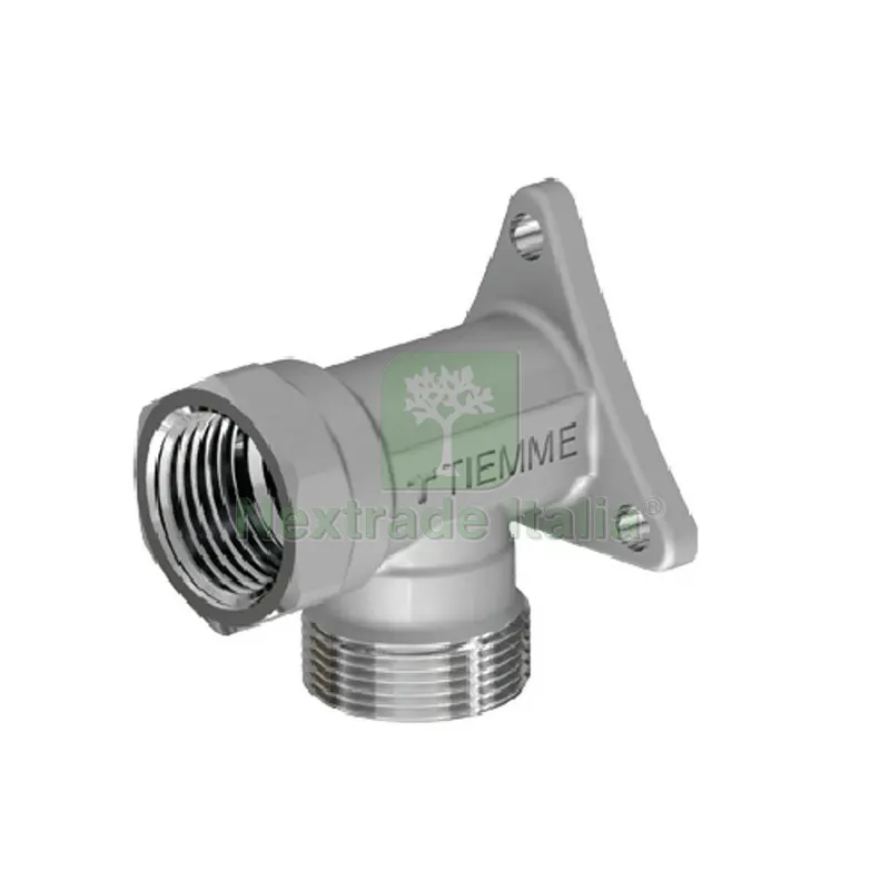 RACCORDO CURVO FEMMINA CROMATO CON FLANGIA 3/4 - 24X19 fil (D.16) — Tubi e raccordi — rif. FERX.DIA313-K1646-052419 RACCORDO CURVO FEMMINA CROMATO CON FLANGIA 3/4 - 24X19 fil (D.16) — Tubi e raccordi — rif. FERX.DIA313-K1646-052419