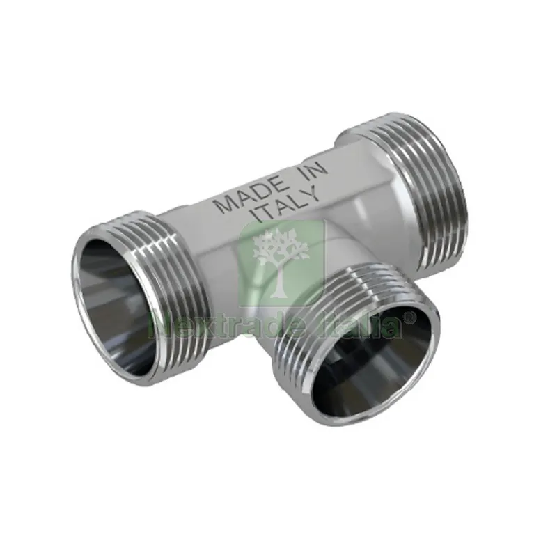 Raccordo a T Maschio Cromato 24X19 fil (D.16) — Tubi e raccordi — rif. FERX.DIA313-K1647-2419 Raccordo a T Maschio Cromato 24X19 fil (D.16) — Tubi e raccordi — rif. FERX.DIA313-K1647-2419