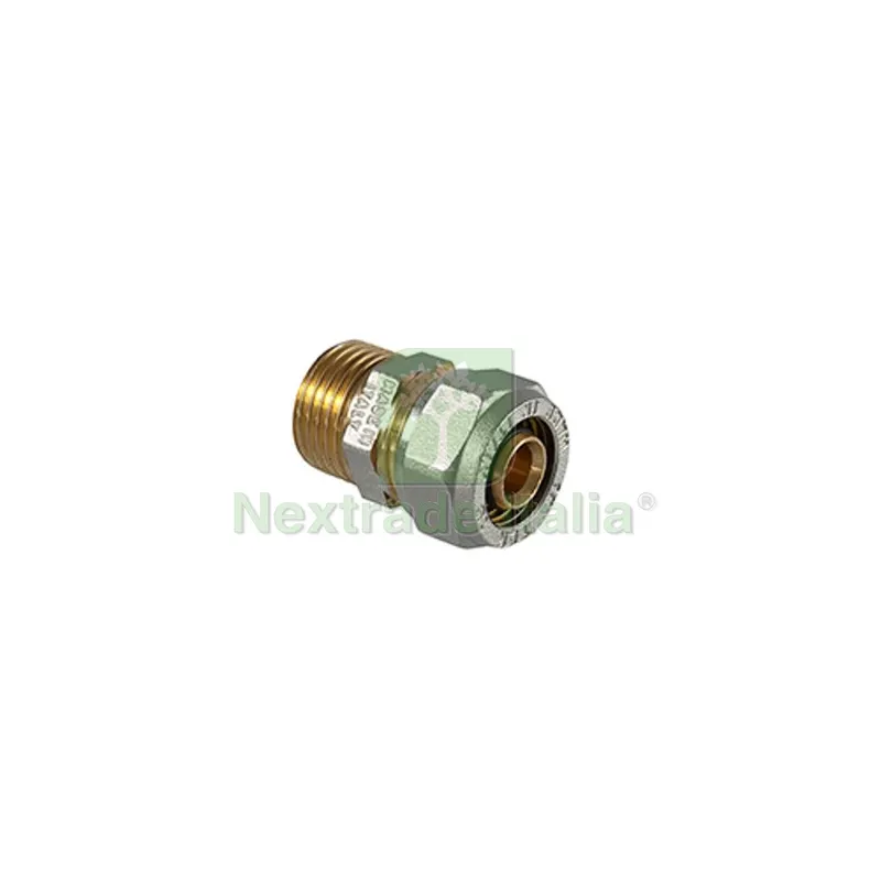 RACCORDO DIRITTO MASCHIO A COMPRESSIONE PER TUBO MULTISTRATO 1/2" x 20 (2,00) — Tubi e raccordi — rif. FERX.DIA313-T1030-0420 RACCORDO DIRITTO MASCHIO A COMPRESSIONE PER TUBO MULTISTRATO 1/2" x 20 (2,00) — Tubi e raccordi — rif. FERX.DIA313-T1030-0420