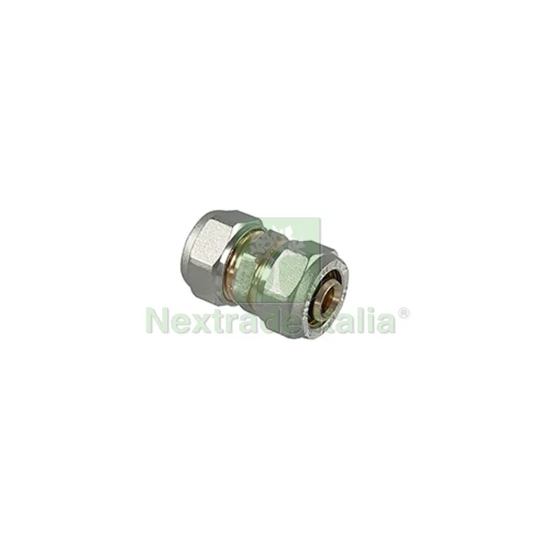 RACCORDO DIRITTO DOPPIO A COMPRESSIONE PER MULTISTRATO 32x32 — Raccordi a pressare e multistrato — rif. FERX.DIA313-T1040-32 RACCORDO DIRITTO DOPPIO A COMPRESSIONE PER MULTISTRATO 32x32 — Raccordi a pressare e multistrato — rif. FERX.DIA313-T1040-32