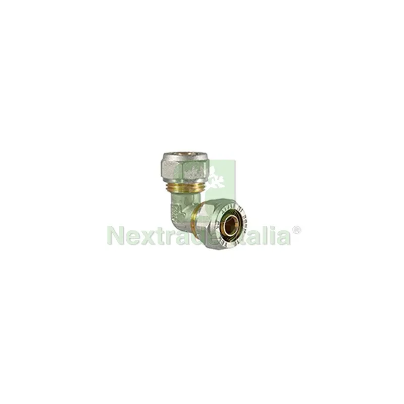 RACCORDO CURVO DOPPIO A COMPRESSIONE PER MULTISTRATO 20 x 20 — Raccordi a pressare e multistrato — rif. FERX.DIA313-T1065-20 RACCORDO CURVO DOPPIO A COMPRESSIONE PER MULTISTRATO 20 x 20 — Raccordi a pressare e multistrato — rif. FERX.DIA313-T1065-20