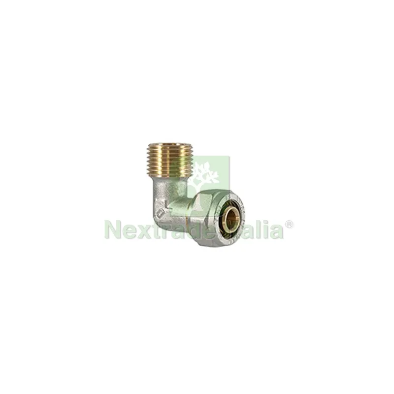 RACCORDO CURVO MASCHIO A COMPRESSIONE PER MULTISTRATO 1/2 x 20 — Raccordi a pressare e multistrato — rif. FERX.DIA313-T1075-0420 RACCORDO CURVO MASCHIO A COMPRESSIONE PER MULTISTRATO 1/2 x 20 — Raccordi a pressare e multistrato — rif. FERX.DIA313-T1075-0420