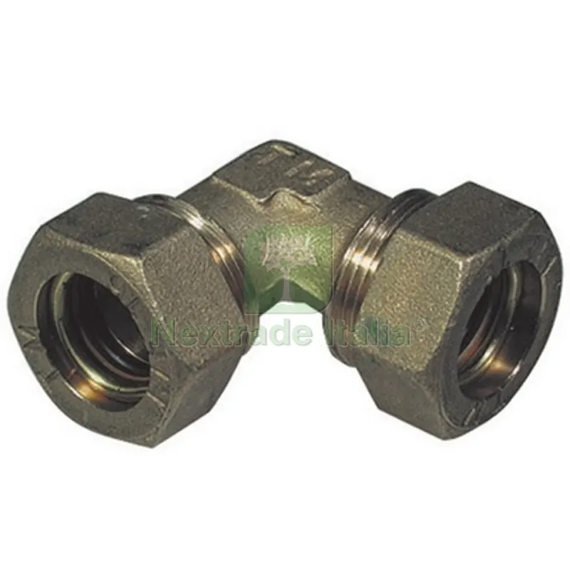GOMITO A 90° DOPPIO O-RING TIEMME 10 — Guarnizioni e tenute — rif. FERX.DIA314-1303-10