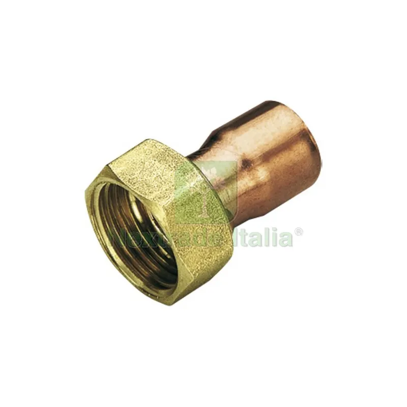 RACCORDO DIRITTO IN RAME A SALDARE CON GIRELLO 1" x 22 — Tubi e raccordi — rif. FERX.DIA315-359T-0622