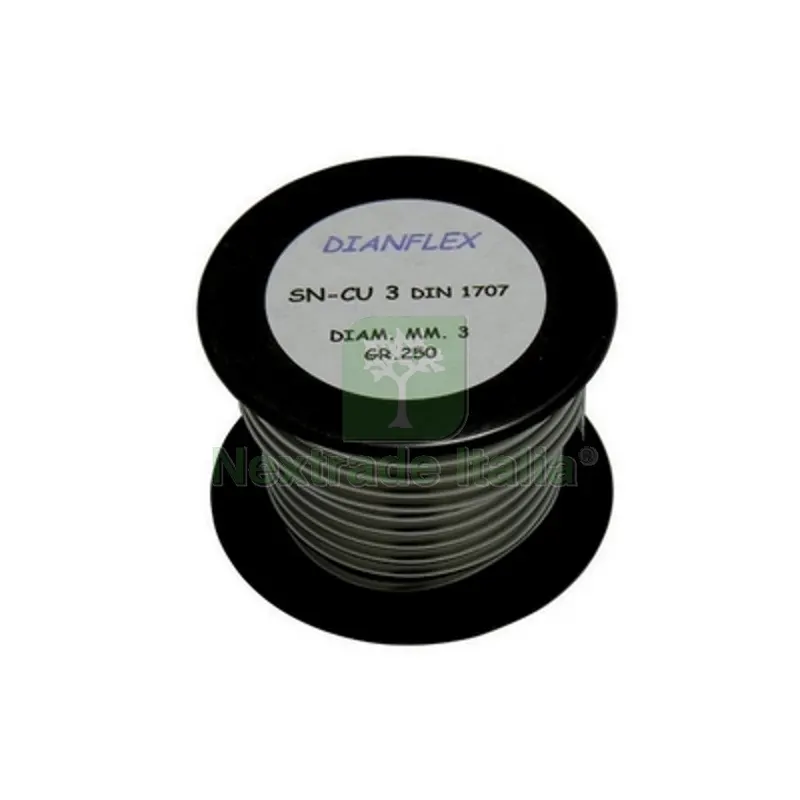 Lega Saldante Stagno Rame in Rotolo L-Sn Cu 3 - DIN 1707 gr. 250 — Pompe — rif. FERX.DIA316-4933 Lega Saldante Stagno Rame in Rotolo L-Sn Cu 3 - DIN 1707 gr. 250 — Pompe — rif. FERX.DIA316-4933