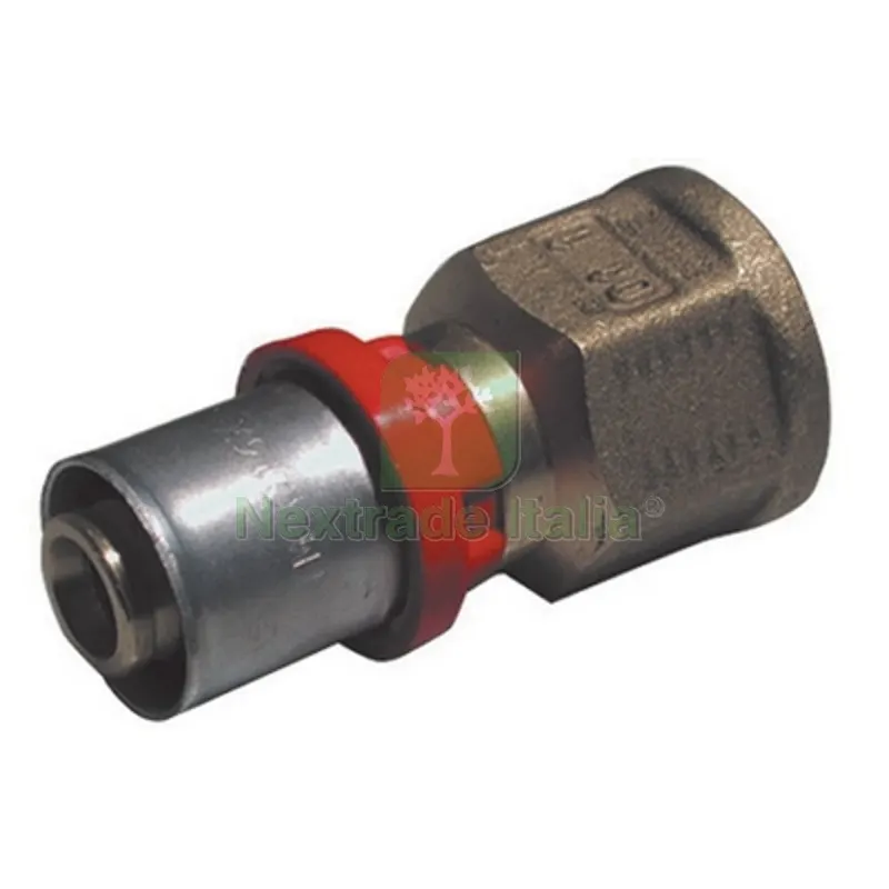 RACCORDO PRESS DIRITTO FEMMINA PER MULTISTRATO 3/4 x 26 — Raccordi a pressare e multistrato — rif. FERX.DIA317-1652-0526