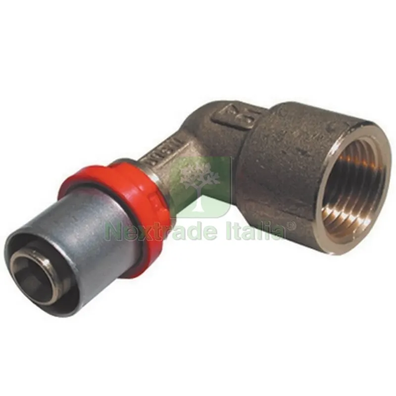 RACCORDO PRESS CURVO FEMMINA PER MULTISTRATO 1/2 x 14 — Raccordi a pressare e multistrato — rif. FERX.DIA317-1655-0414 RACCORDO PRESS CURVO FEMMINA PER MULTISTRATO 1/2 x 14 — Raccordi a pressare e multistrato — rif. FERX.DIA317-1655-0414