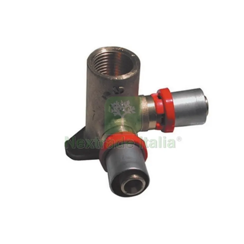 Raccordo Press Curvo Femmina con Flangia Doppia per Multistrato 1/2 x 16 — Raccordi a pressare e multistrato — rif. FERX.DIA317-1676-0416 Raccordo Press Curvo Femmina con Flangia Doppia per Multistrato 1/2 x 16 — Raccordi a pressare e multistrato — rif. FERX.DIA317-1676-0416