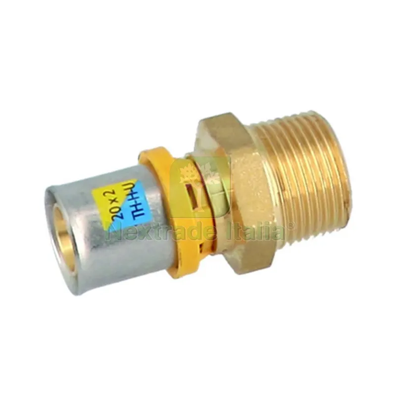 RACCORDO DIRITTO MASCHIO A PRESSARE PER MULTISTRATO 1/2" x 20 — Raccordi a pressare e multistrato — rif. FERX.DIA317-5G0001-0420 RACCORDO DIRITTO MASCHIO A PRESSARE PER MULTISTRATO 1/2" x 20 — Raccordi a pressare e multistrato — rif. FERX.DIA317-5G0001-0420