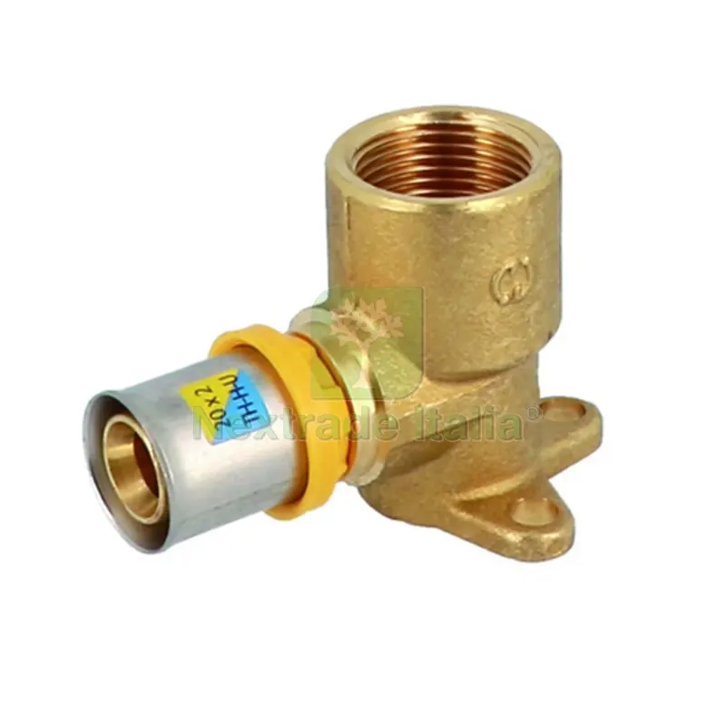 ATTACCO A MURO CON FLANGIA 3 FORI A PRESSARE PER MULTISTRATO 1/2" x 16 — Raccordi a pressare e multistrato — rif. FERX.DIA317-5G0023-0416 ATTACCO A MURO CON FLANGIA 3 FORI A PRESSARE PER MULTISTRATO 1/2" x 16 — Raccordi a pressare e multistrato — rif. FERX.DIA317-5G0023-0416