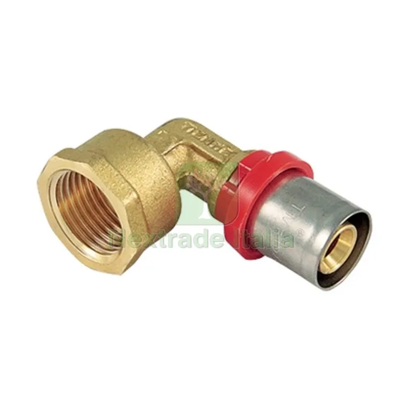 Raccordo Press Curvo Femmina Compact per Multistrato 16 x 2,0 -1/2" — Raccordi a pressare e multistrato — rif. FERX.DIA317-CT1655-0416