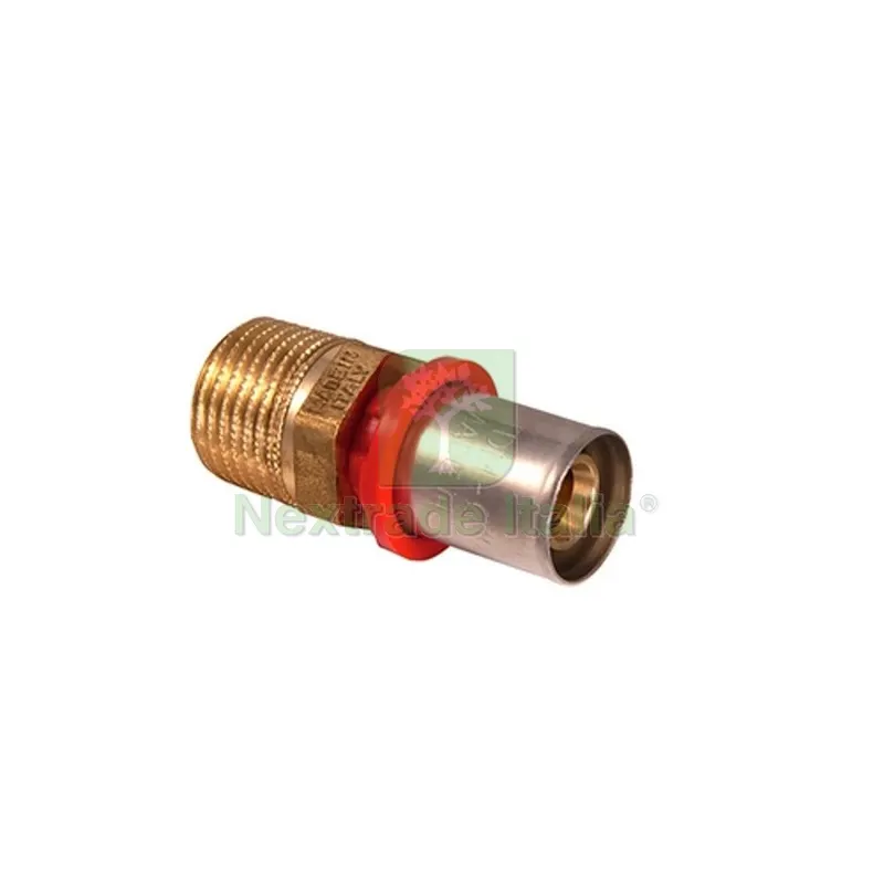 RACCORDO DIRITTO MASCHIO A PRESSARE PER MULTISTRATO 1/2" x 16 — Raccordi a pressare e multistrato — rif. FERX.DIA317-DT1630-0416 RACCORDO DIRITTO MASCHIO A PRESSARE PER MULTISTRATO 1/2" x 16 — Raccordi a pressare e multistrato — rif. FERX.DIA317-DT1630-0416