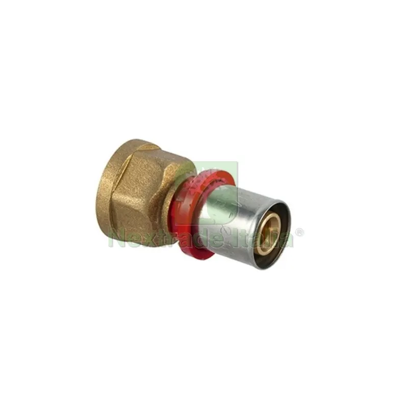 RACCORDO DIRITTO FEMMINA A PRESSARE PER MULTISTRATO 3/4" x 16 — Raccordi a pressare e multistrato — rif. FERX.DIA317-DT1635-0516