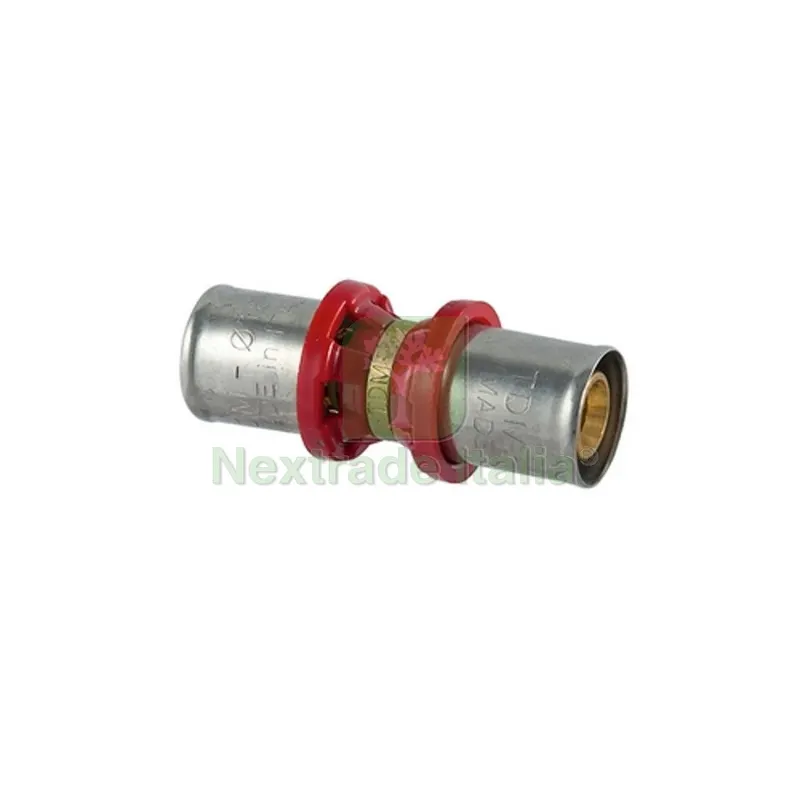 RACCORDO DIRITTO DOPPIO A PRESSARE PER MULTISTRATO 16x16 — Raccordi a pressare e multistrato — rif. FERX.DIA317-DT1640-16 RACCORDO DIRITTO DOPPIO A PRESSARE PER MULTISTRATO 16x16 — Raccordi a pressare e multistrato — rif. FERX.DIA317-DT1640-16