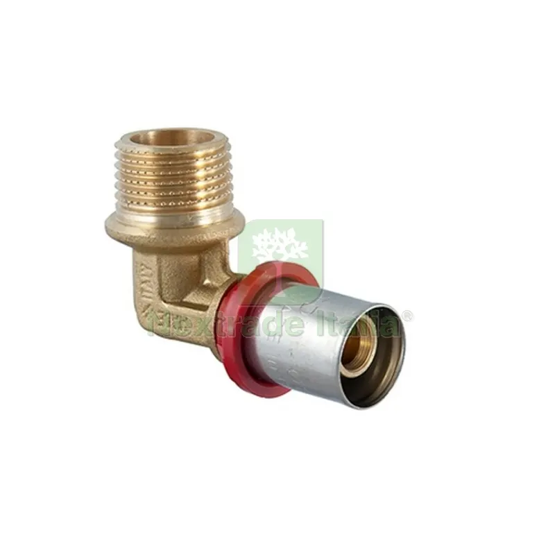 RACCORDO CURVO MASCHIO A PRESSARE PER MULTISTRATO 1" x 26 — Raccordi a pressare e multistrato — rif. FERX.DIA317-DT1675-0626