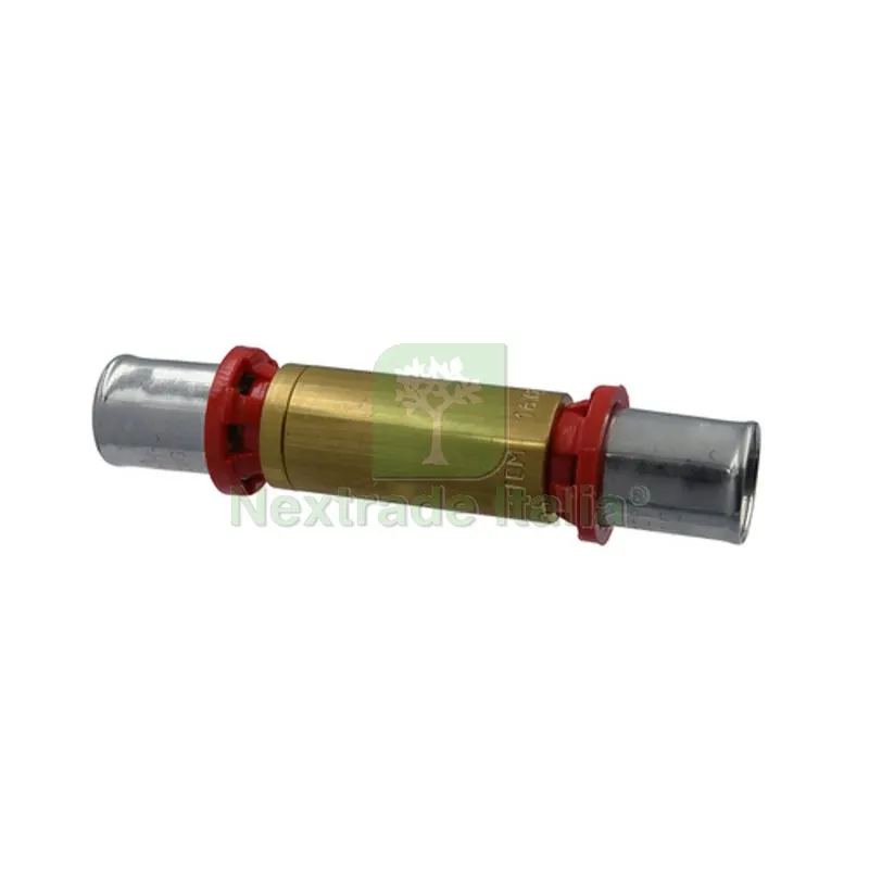 RACCORDO GIUNTO RIPARATORE TELESCOPICO A PRESSARE 16x16 — Tubi e raccordi — rif. FERX.DIA317-DTR1642-16