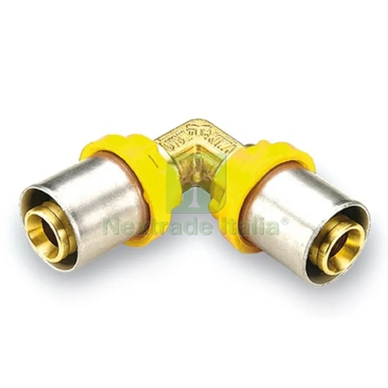 RACCORDO PER MULTISTRATO GAS CURVO DOPPIO Diam. 16 — Raccordi a pressare e multistrato — rif. FERX.DIA317-G2653-16 RACCORDO PER MULTISTRATO GAS CURVO DOPPIO Diam. 16 — Raccordi a pressare e multistrato — rif. FERX.DIA317-G2653-16