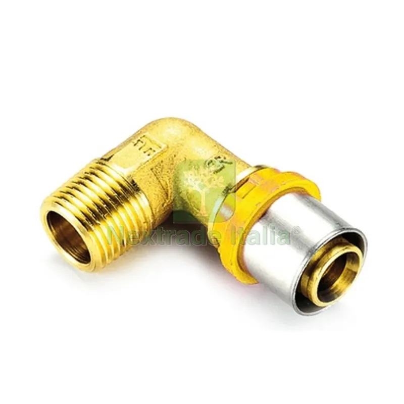 RACCORDO PER MULTISTRATO GAS CURVO MASCHIO 20 x 3/4" — Raccordi a pressare e multistrato — rif. FERX.DIA317-G2654-2005 RACCORDO PER MULTISTRATO GAS CURVO MASCHIO 20 x 3/4" — Raccordi a pressare e multistrato — rif. FERX.DIA317-G2654-2005