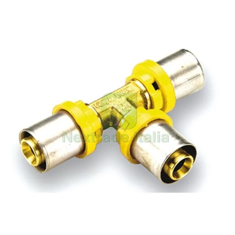 RACCORDO PER MULTISTRATO GAS A T Diam. 20 — Raccordi a pressare e multistrato — rif. FERX.DIA317-G2657-20 RACCORDO PER MULTISTRATO GAS A T Diam. 20 — Raccordi a pressare e multistrato — rif. FERX.DIA317-G2657-20