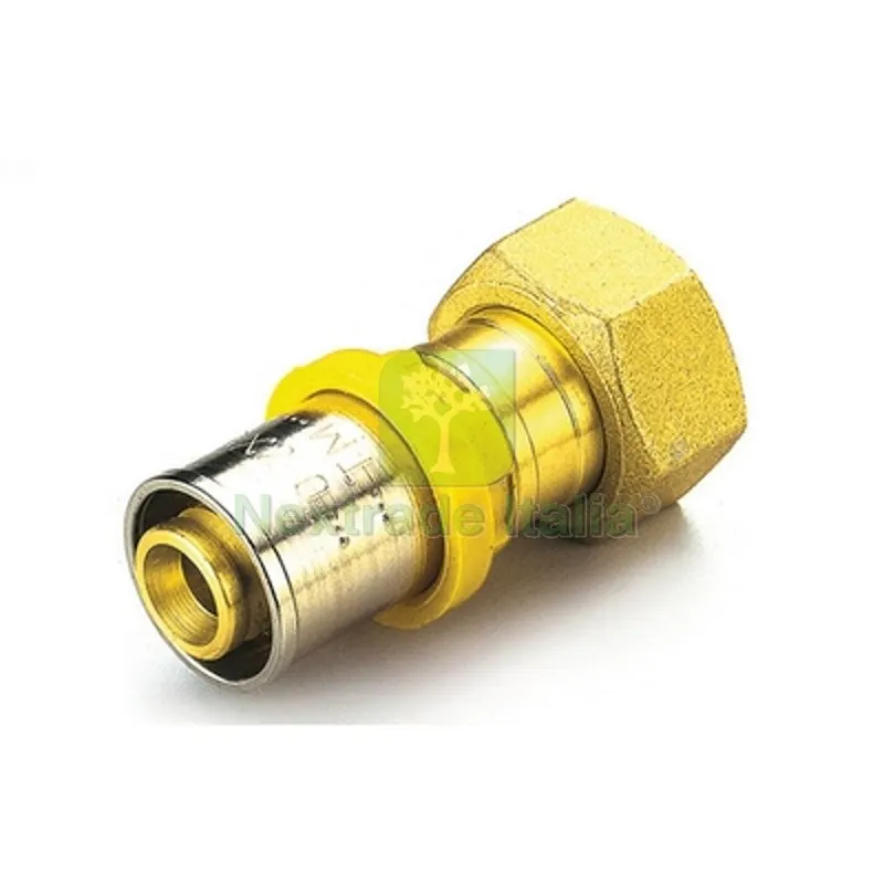 Raccordo per Multistrato GAS Diritto con Girello e Guarnizione Piana 20 x 1/2" — Guarnizioni e tenute — rif. FERX.DIA317-G2665-2004 Raccordo per Multistrato GAS Diritto con Girello e Guarnizione Piana 20 x 1/2" — Guarnizioni e tenute — rif. FERX.DIA317-G2665-2004