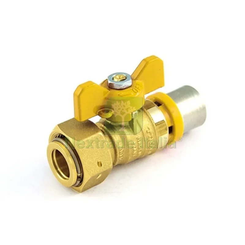 Valvola a Sfera per Multistrato GAS Diritta con Leva a Farfalla 20 x 3/4" — Raccordi a pressare e multistrato — rif. FERX.DIA317-G2697-2005 Valvola a Sfera per Multistrato GAS Diritta con Leva a Farfalla 20 x 3/4" — Raccordi a pressare e multistrato — rif. FERX.DIA317-G2697-2005
