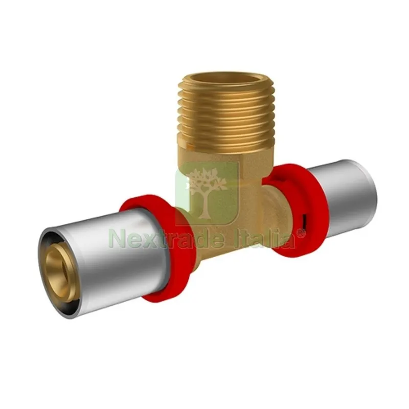 RACCORDO A PRESSARE IKARO A T MASCHIO 1/2 - D.20x2-20x2 — Raccordi a pressare e multistrato — rif. FERX.DIA317-IK1158-0420 RACCORDO A PRESSARE IKARO A T MASCHIO 1/2 - D.20x2-20x2 — Raccordi a pressare e multistrato — rif. FERX.DIA317-IK1158-0420