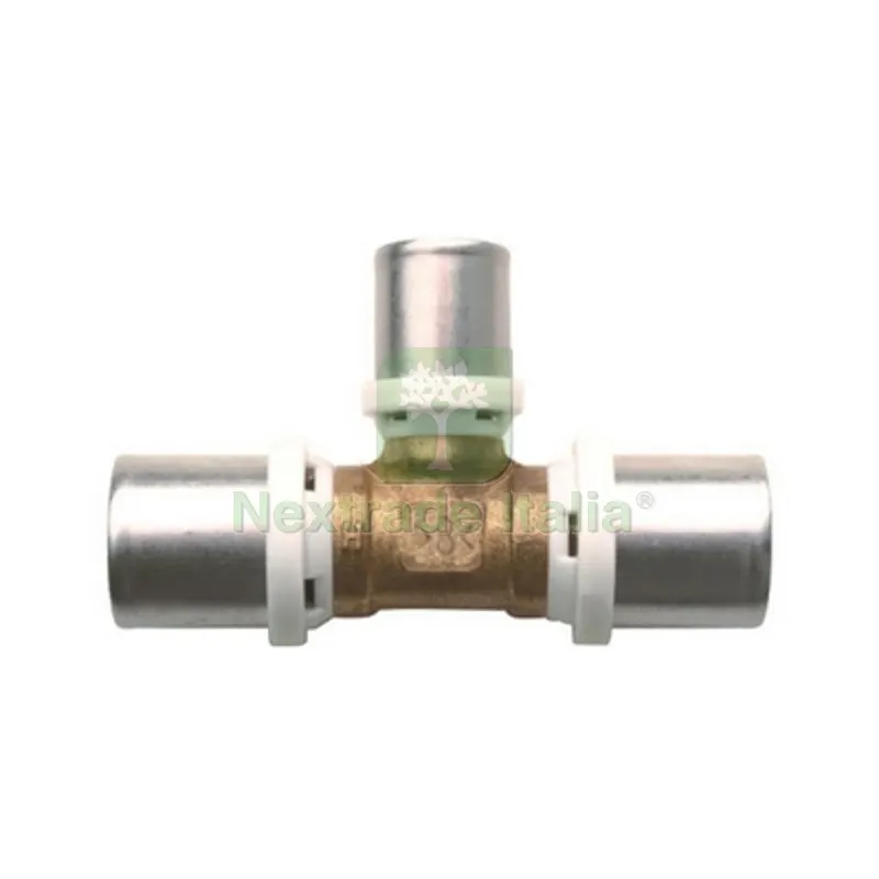 TEE RIDOTTO FFF A PRESSARE PER MULTISTRATO 26 x 20 x 20 — Raccordi a pressare e multistrato — rif. FERX.DIA317-P7130R-262020 TEE RIDOTTO FFF A PRESSARE PER MULTISTRATO 26 x 20 x 20 — Raccordi a pressare e multistrato — rif. FERX.DIA317-P7130R-262020