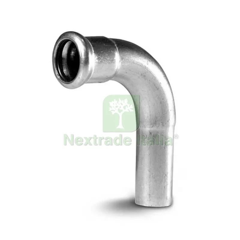 CURVA MF 90° A PRESSARE IN ACCIAIO CARBONIO Diam. 28 — Raccordi a pressare e multistrato — rif. FERX.DIA317-TQ01W-028 CURVA MF 90° A PRESSARE IN ACCIAIO CARBONIO Diam. 28 — Raccordi a pressare e multistrato — rif. FERX.DIA317-TQ01W-028