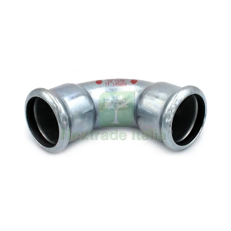 CURVA 90° FF A PRESSARE IN ACCIAIO CARBONIO STEEL PRES Diam. 42 — Raccordi a pressare e multistrato — rif. FERX.DIA317-US1900-042 CURVA 90° FF A PRESSARE IN ACCIAIO CARBONIO STEEL PRES Diam. 42 — Raccordi a pressare e multistrato — rif. FERX.DIA317-US1900-042