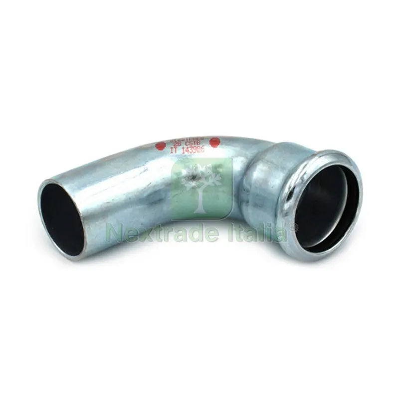 CURVA 90° MF A PRESSARE IN ACCIAIO CARBONIO STEEL PRES Diam. 42 — Raccordi a pressare e multistrato — rif. FERX.DIA317-US1901-042 CURVA 90° MF A PRESSARE IN ACCIAIO CARBONIO STEEL PRES Diam. 42 — Raccordi a pressare e multistrato — rif. FERX.DIA317-US1901-042