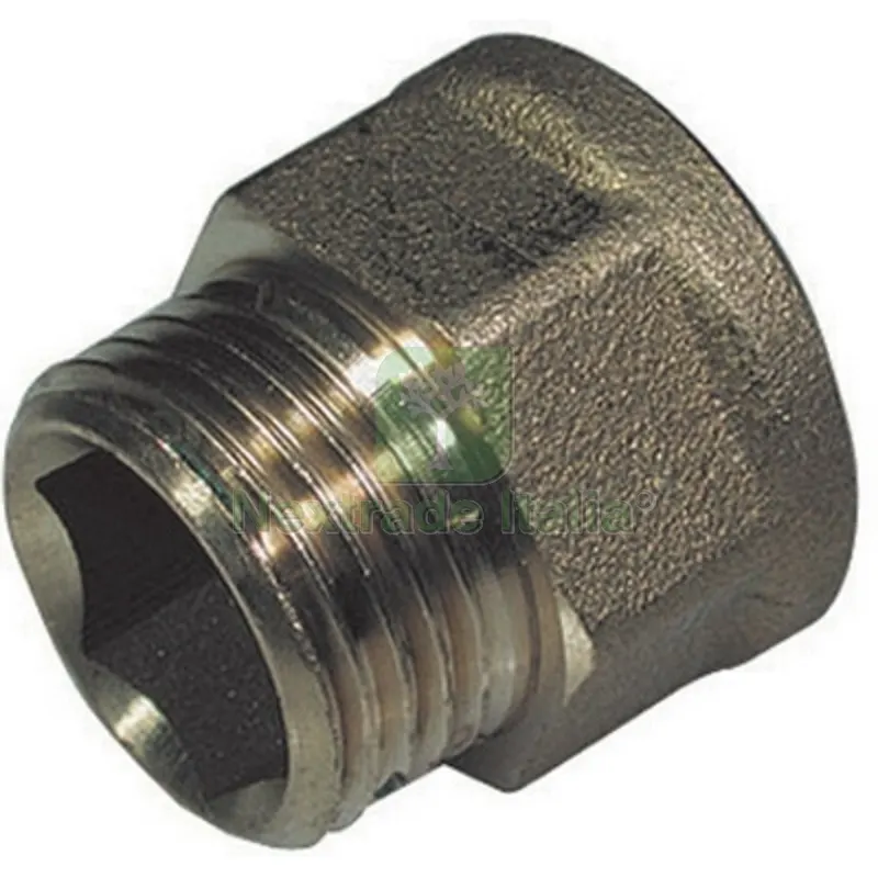 PROLUNGA FILETTATA MF OTTONE GIALLO 1/2 x 30 — Minuteria metallica — rif. FERX.DIA319-1220-0430