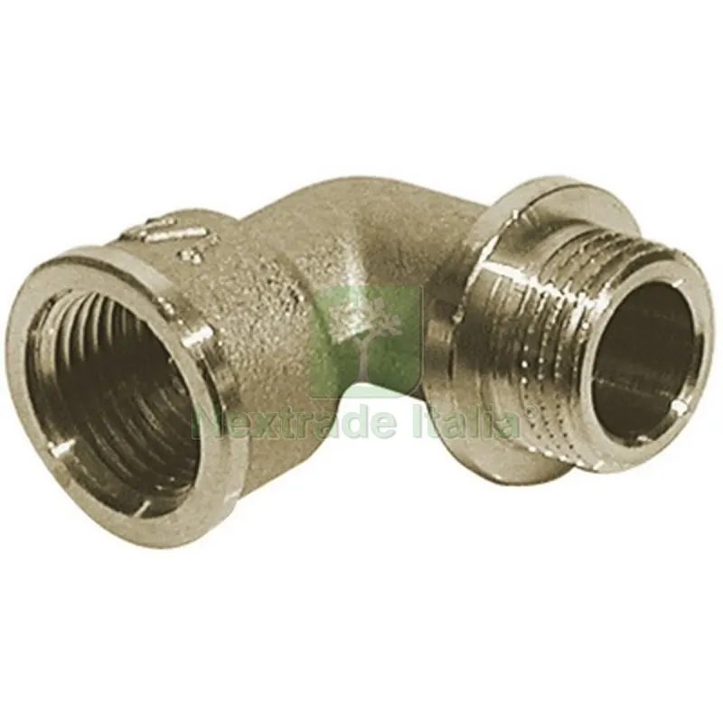 GOMITO A 90° MF CON BATTUTA IN OTTONE GIALLO Diam. 1/2 — Tubi e raccordi — rif. FERX.DIA319-1563-04