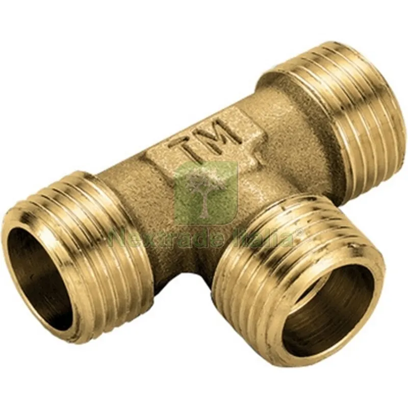 10PZ TEE MMM IN OTTONE GIALLO 3/8 x 3/8 x 3/8 — Tubi e raccordi — rif. FERX.DIA319-1572-03 10PZ TEE MMM IN OTTONE GIALLO 3/8 x 3/8 x 3/8 — Tubi e raccordi — rif. FERX.DIA319-1572-03