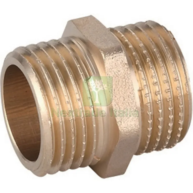 NIPPLE DIRITTO MM IN OTTONE GIALLO IBP 3/4" -CONF — Tubi e raccordi — rif. FERX.DIA319-B8280M-K05 NIPPLE DIRITTO MM IN OTTONE GIALLO IBP 3/4" -CONF — Tubi e raccordi — rif. FERX.DIA319-B8280M-K05