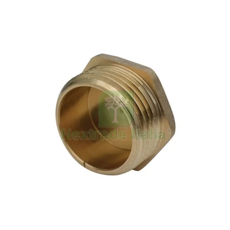 TAPPO MASCHIO OTTONE GIALLO IBP 3/4" -CONF — Scarichi e sifoni — rif. FERX.DIA319-B8292M-K05